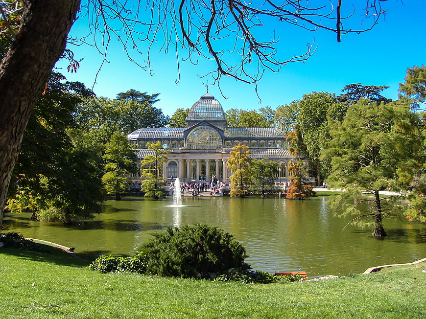 Crystal Palace in Retiro Park, Madrid, Spain