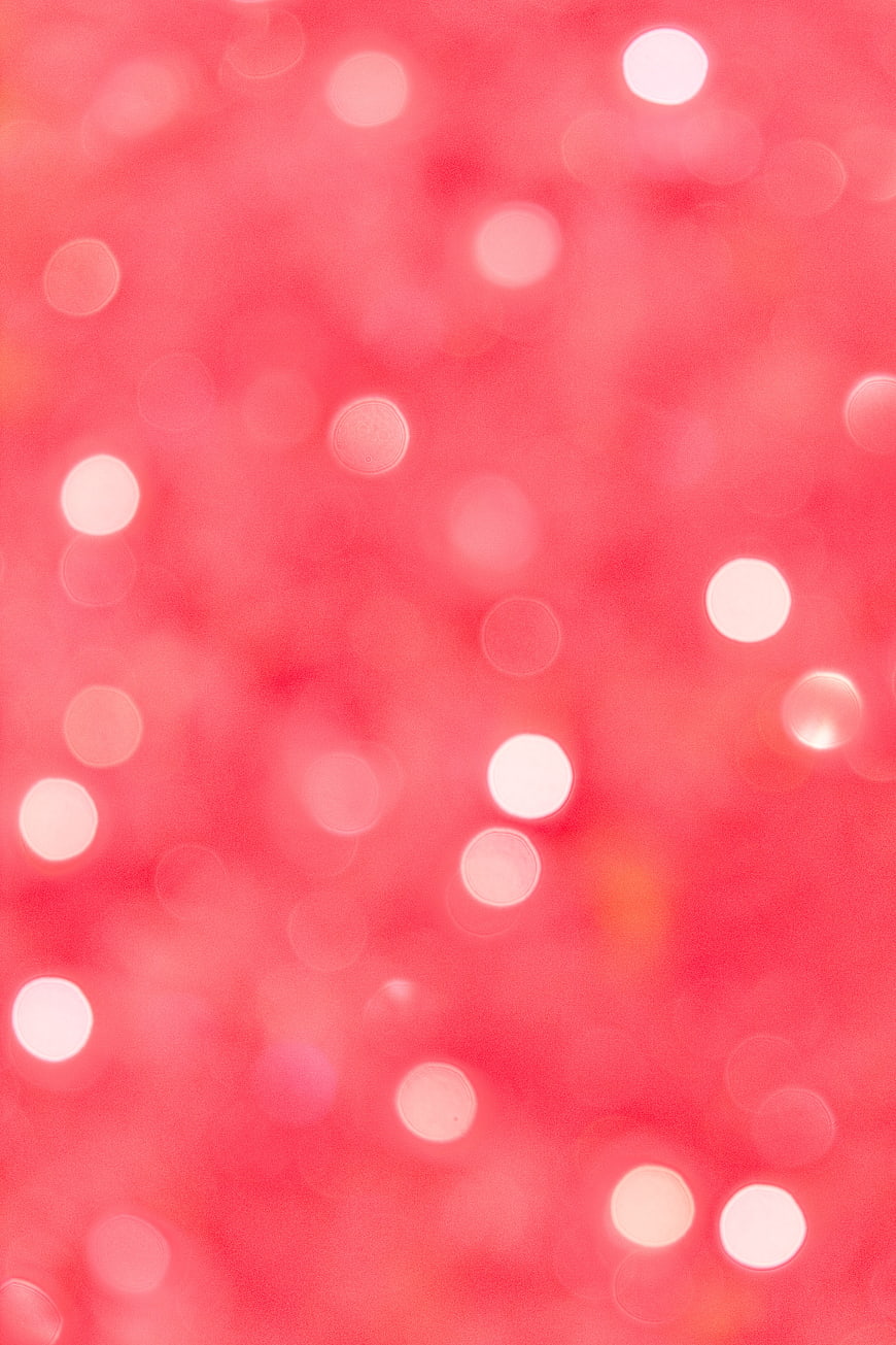 Abstract Pink Bokeh Background with Soft White Light Circles