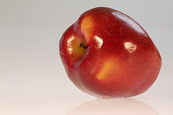 Fresh Red Apple on White Background
