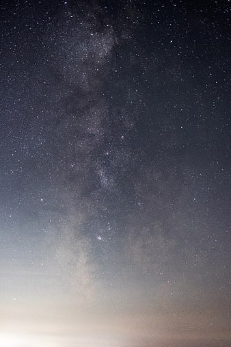 Milky Way Galaxy Vertical Night Sky with Stars