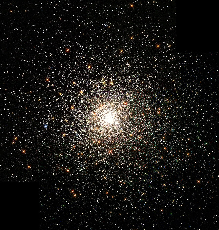 Dense Globular Star Cluster In Deep Space