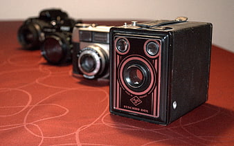 Vintage Agfa Synchro Box Camera with Retro Collection