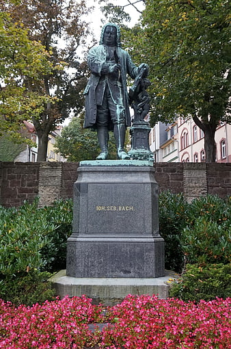 Johann Sebastian Bach Statue in Eisenach, Germany