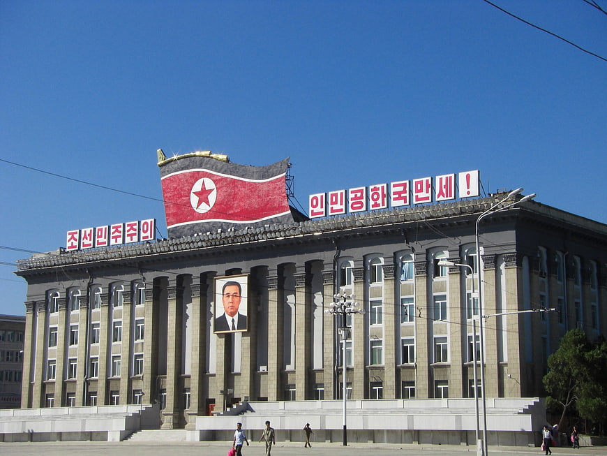 Korean Workers' Party Headquarters in Pyongyang, North Korea