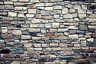 Textured Stone Wall Background with Rustic Masonry Pattern