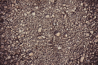 Top View of Gray Gravel and Small Stones Texture