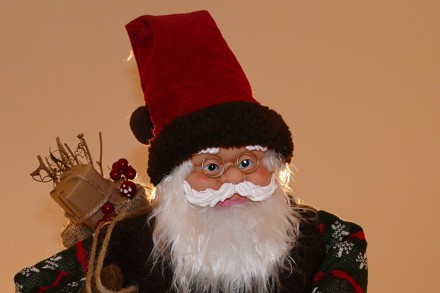 Cute Christmas Gnome Doll with Red Hat and Sack