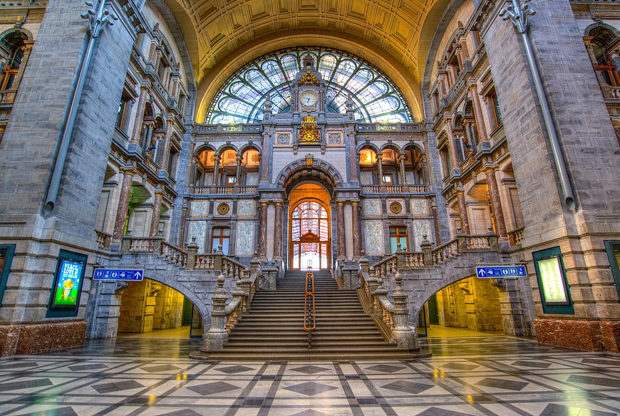 Grand Antwerp Central Station Hall Interior Architecture