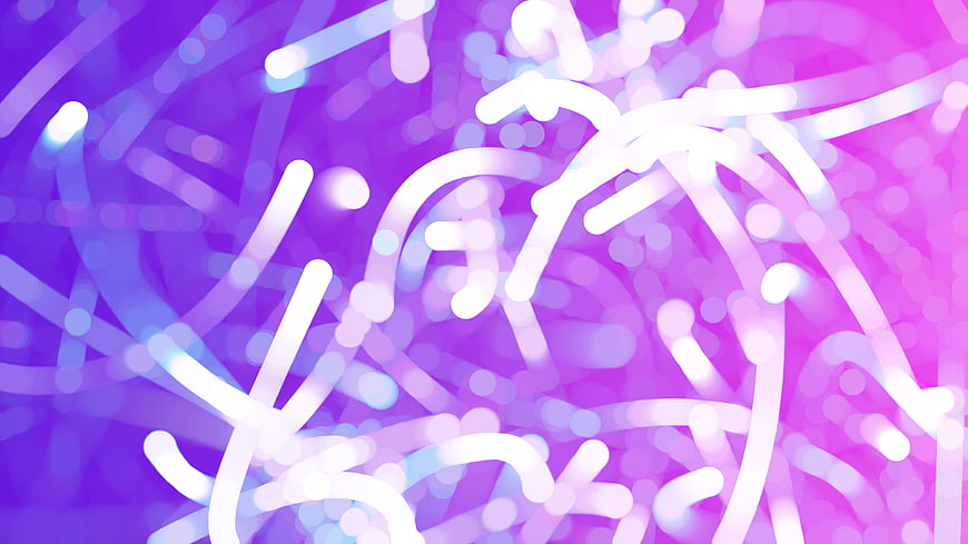 Abstract purple and pink neon light streaks background