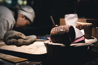 Traditional Czech Trdelnik pastry at Prague Christmas market