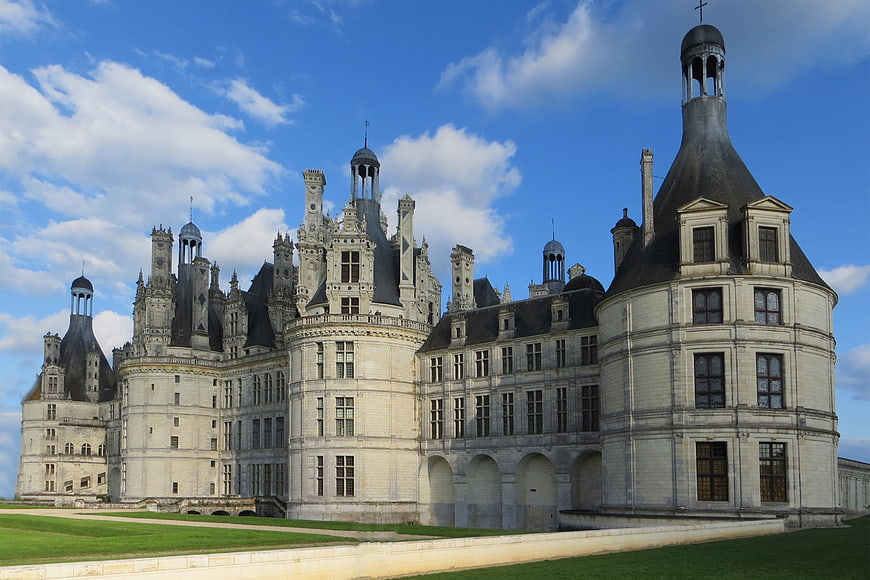 Chateau de Chambord Architecture Under Blue Sky