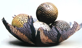 Fantasy Dragon Eggs in a Scaly Nest