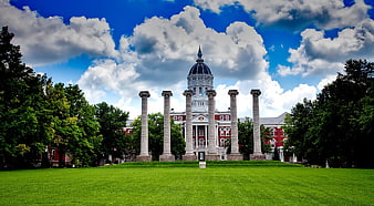 Francis Quadrangle Columns and University of Missouri Building