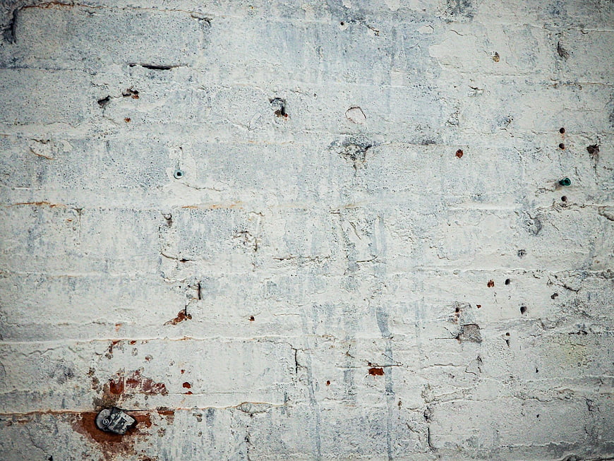 Textured White Brick Wall Background