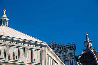 Florence Cathedral Architecture Against Blue Sky
