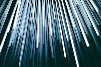 Abstract Blue Neon Light Tubes Background
