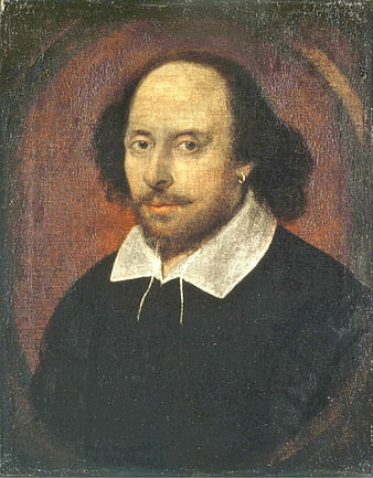 Portrait of William Shakespeare in Renaissance Attire