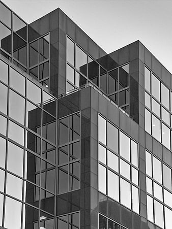 Modern Black and White Office Building Architecture