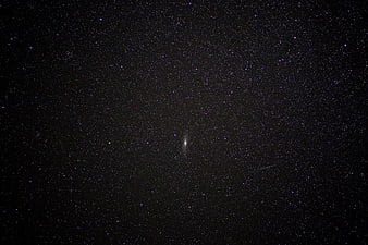 Andromeda Galaxy in Starry Night Sky