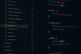 Close-up of CSS Code on Dark Screen