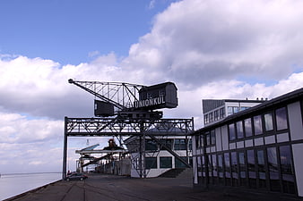 Historic Unionkul Crane at Skudehavnen Harbor Denmark