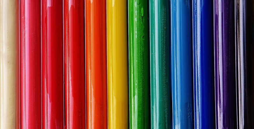 Colorful Vertical Painted Rods Background