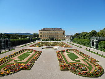 Schönbrunn Palace Formal Gardens and Baroque Architecture in Vienna