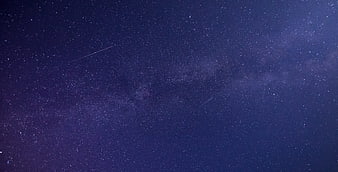 Starry Night Sky with Milky Way and Shooting Stars