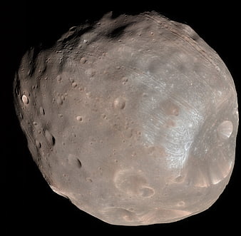High-resolution 3D render of Mars moon Phobos