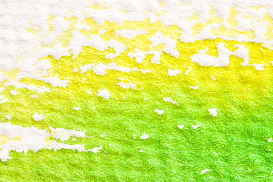 Abstract Watercolor Texture Background With Yellow And Green Washes