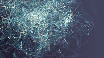 Abstract Digital Neural Network Data Visualization Background