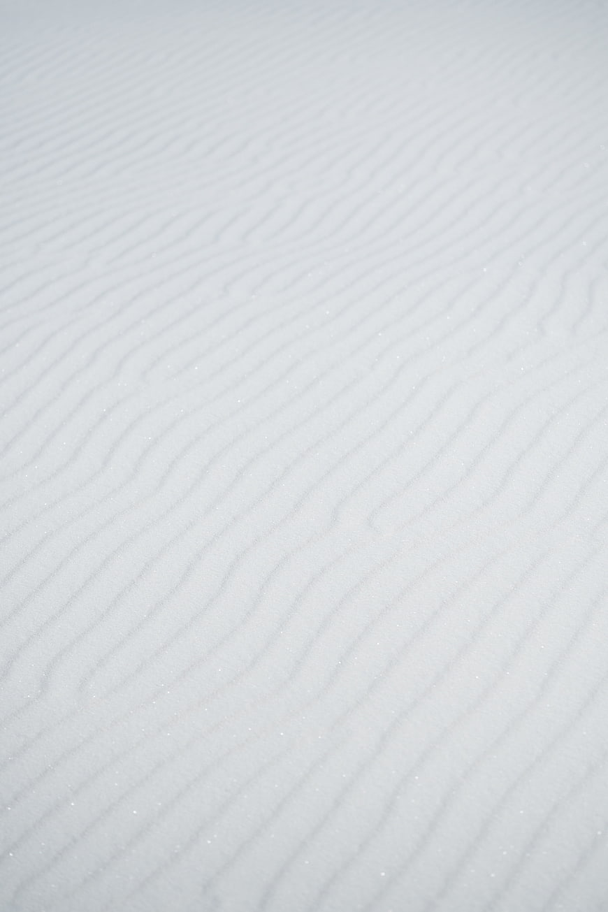 Minimalist White Sand Ripples Texture Background