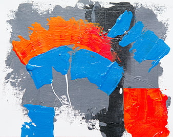Abstract Acrylic Painting Texture on Canvas