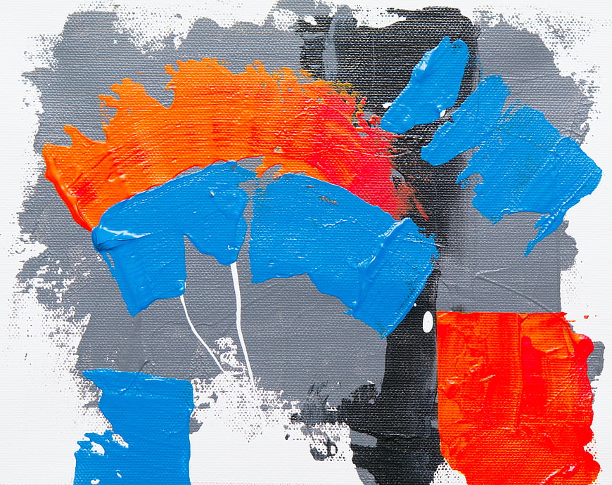 Abstract Acrylic Painting Texture on Canvas