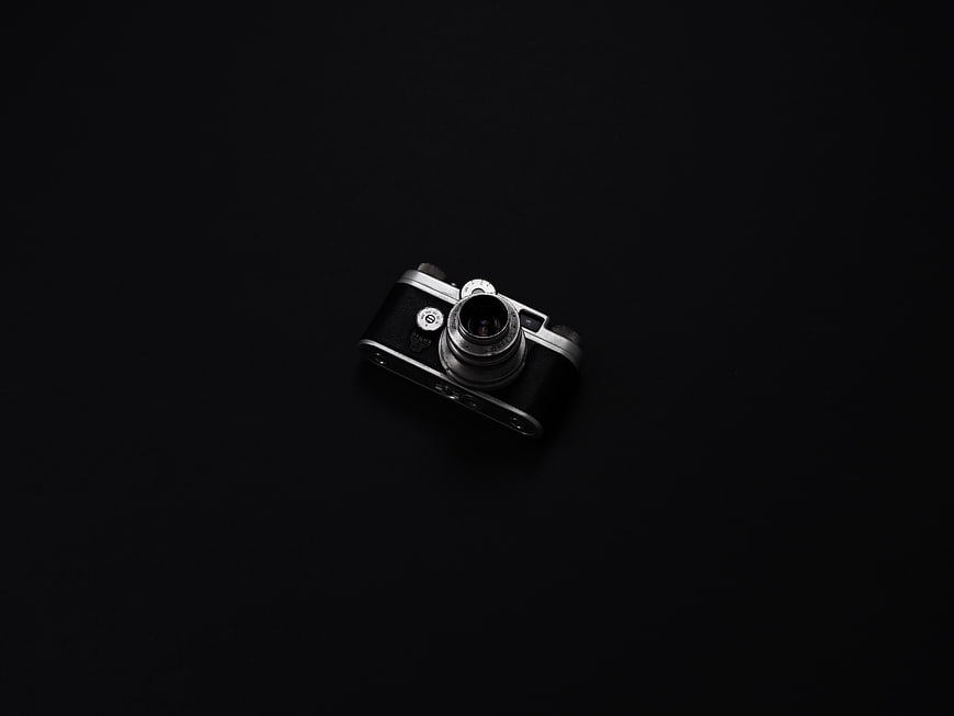 Vintage Argus C3 Camera on Black Background