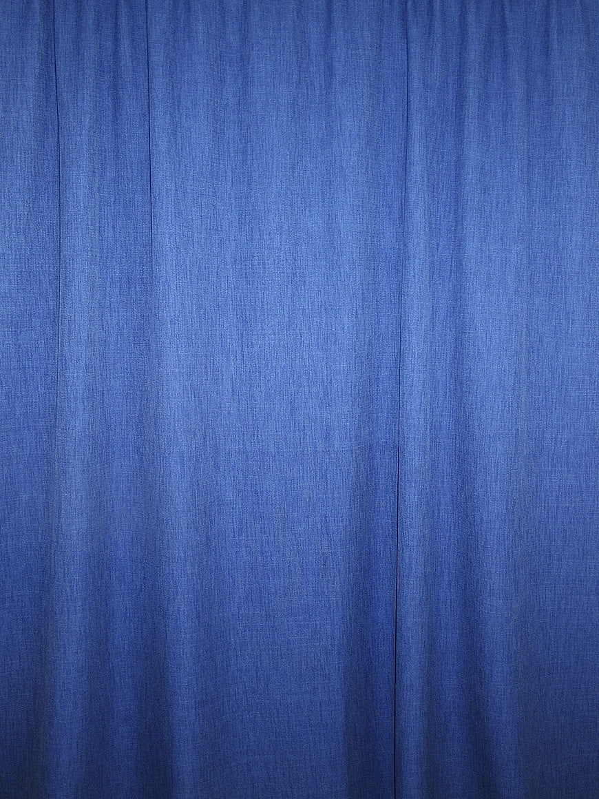 Blue Textured Fabric Background with Vertical Folds
