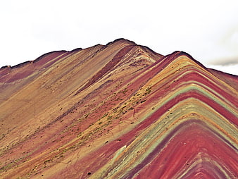 Vibrant Rainbow Mountain Landscape in Peru