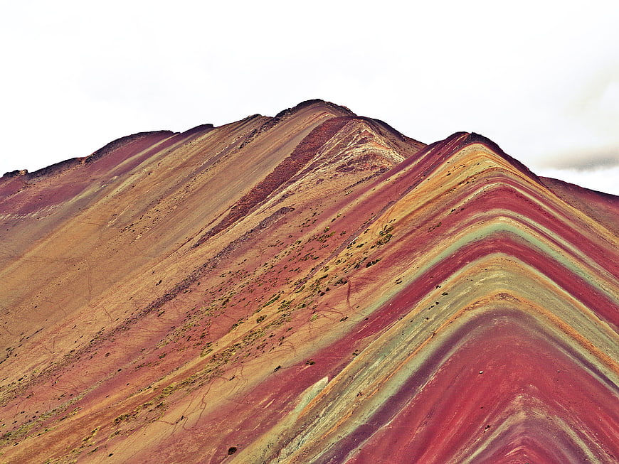Vibrant Rainbow Mountain Landscape in Peru