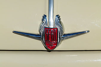 Vintage SEAT 600 Car Emblem Close-Up