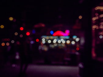 Abstract Bokeh City Lights at Night