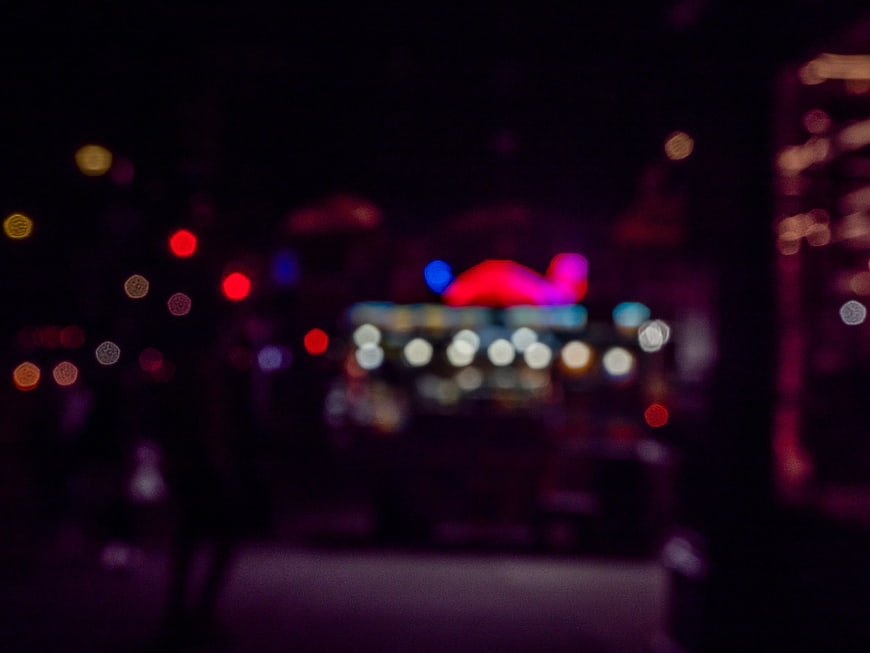 Abstract Bokeh City Lights at Night