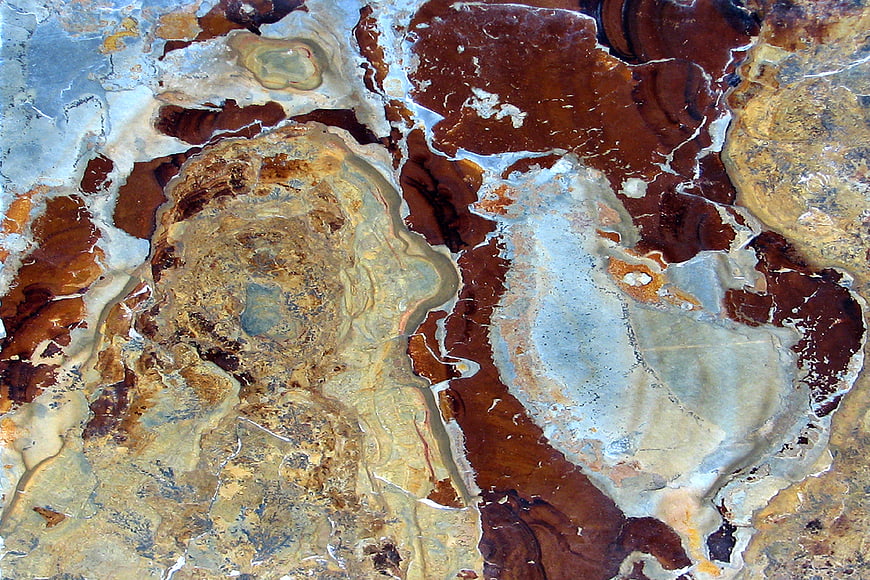 Abstract Red and Blue Stone Texture Background