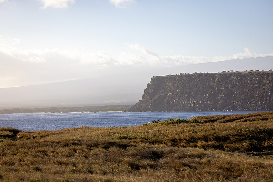 Scenic coastal landscape with rugged cliffs and ocean view