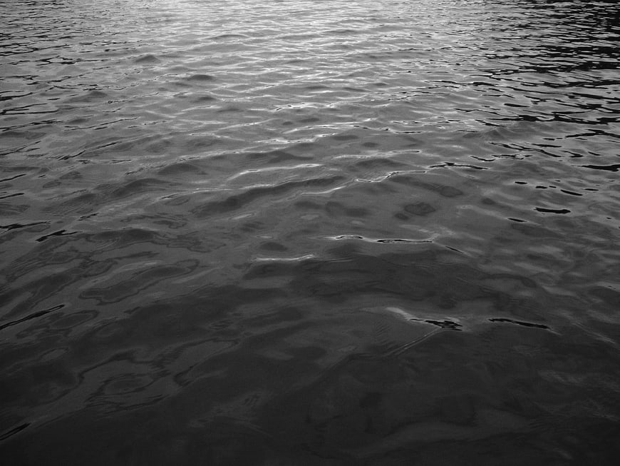 Black and White Water Surface Texture with Ripples