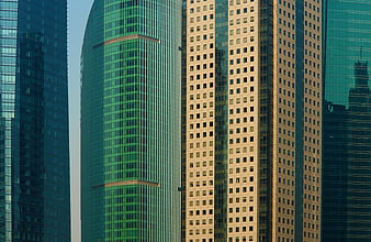 Modern Skyscraper Facades in Hong Kong