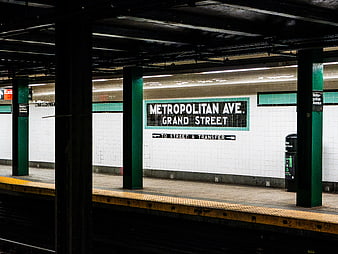 Metropolitan Avenue Grand Street Subway Station Platform