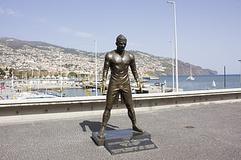 Bronze Statue of Cristiano Ronaldo in Funchal, Madeira