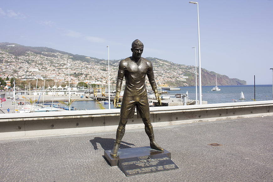 Bronze Statue of Cristiano Ronaldo in Funchal, Madeira
