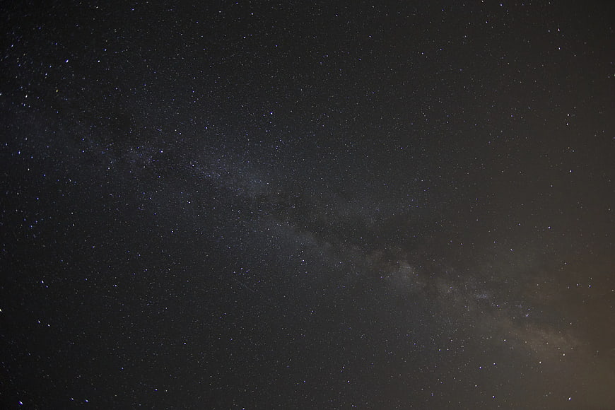 Milky Way Galaxy in Dark Night Sky