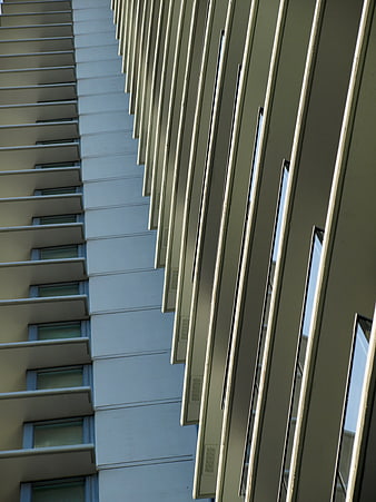 Abstract architectural perspective of modern building facade